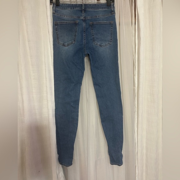 Wild Fable Blue Skinny Jeans Distressed Style - Picture 4 of 7